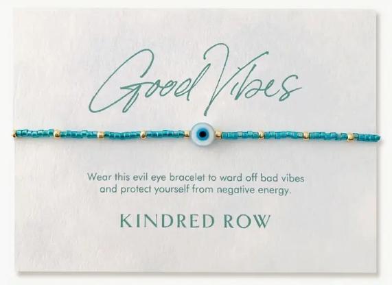 Evil Eye Beaded Bracelet (Ocean Blue)