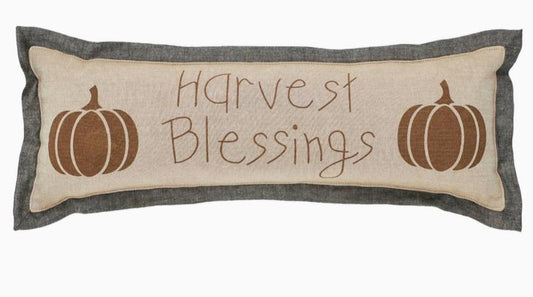 Harvest Blessings Pumpkin Pillow