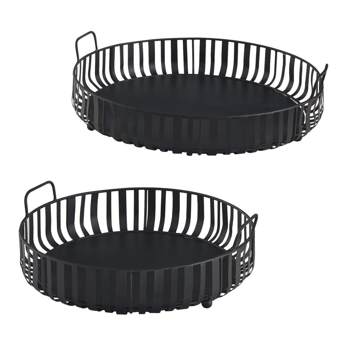 Park Design Spencer Round Tray (Black-Large)