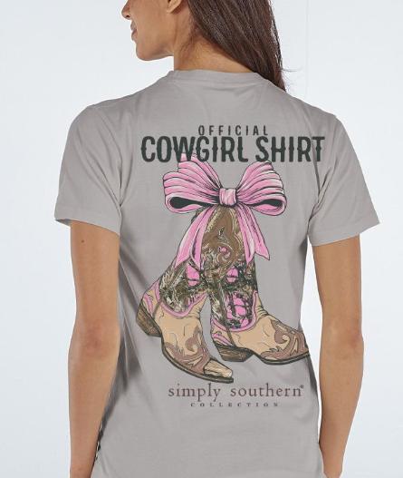 Simply Southern Short Sleeve Cowgirl Boot Tee