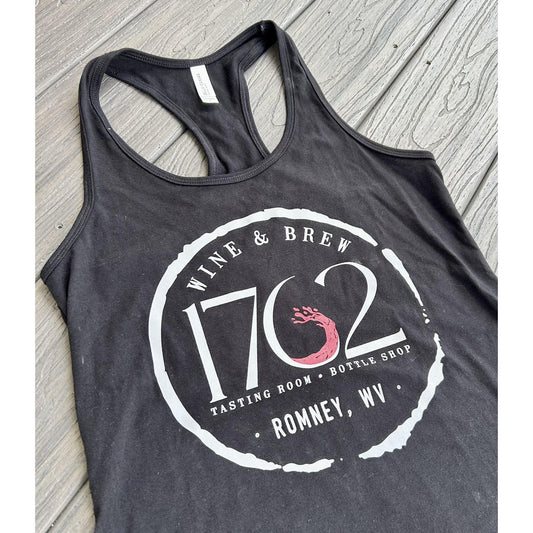 1762 Wine & Brew Logo Tank (Black)