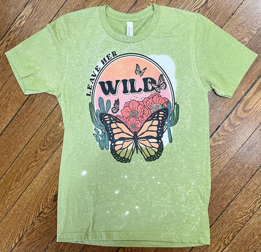 Leave Her Wild Tee (Green)