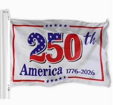 USA 250th Anniversary Flag 3x5 ft Printed Double Sided