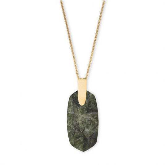 Kendra Scott Inez Necklace in Sage Mica