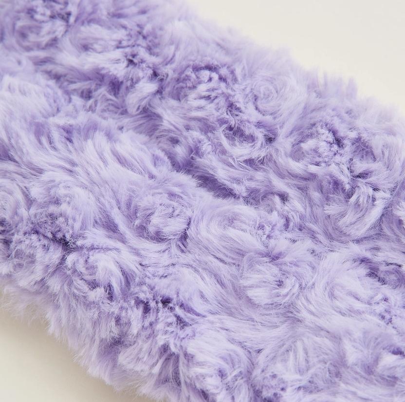 Curly Purple Warmies Neck Wrap