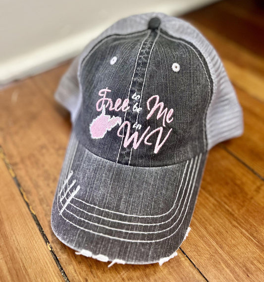 Free To Be Me In WV Hat (Grey)