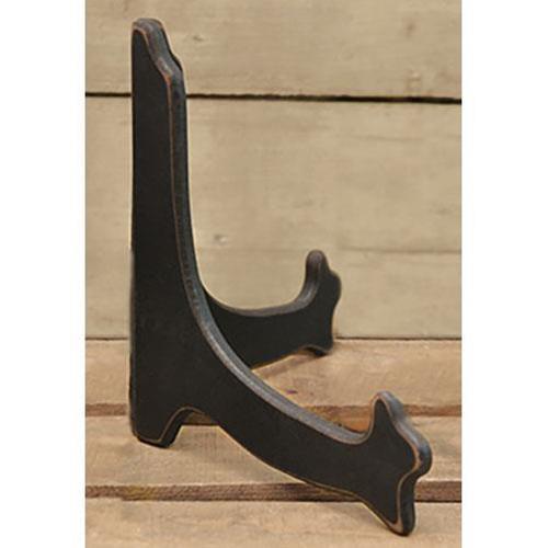 Long Oval Plate Stand (Black)