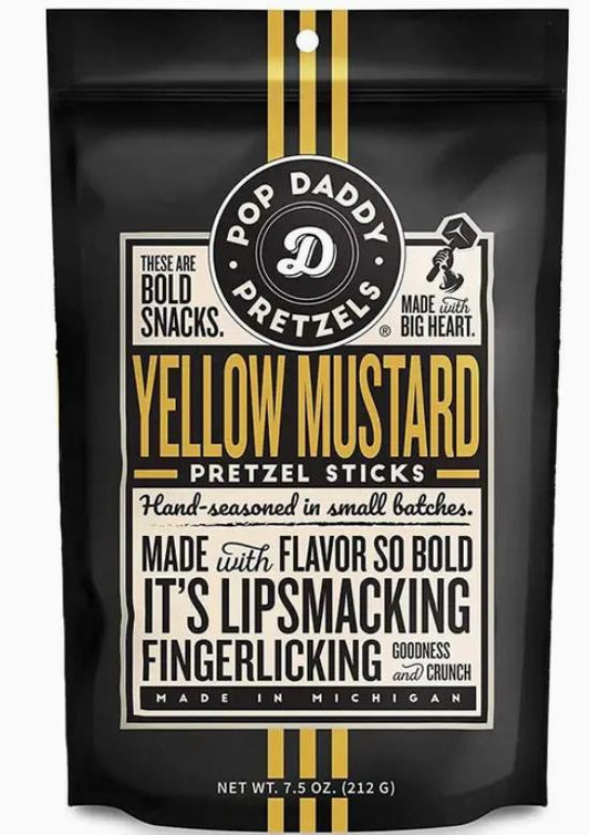 Pop Daddy Yellow Mustard Pretzel Sticks