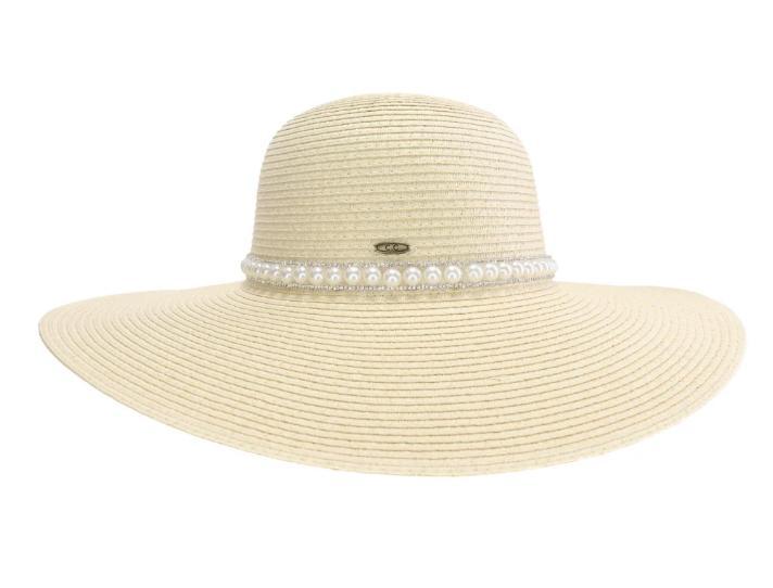 Wide Brim Pearl Hat