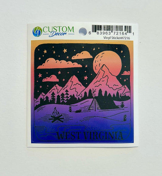 Vinyl Sticker (WV Stary Night)
