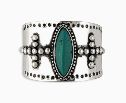 Myra Forever Faith Silver Cuff Bracelet