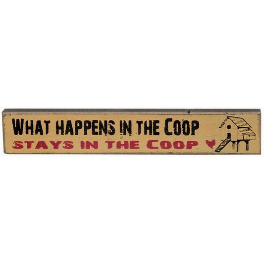 What Happens In The Coop Mini Sitter