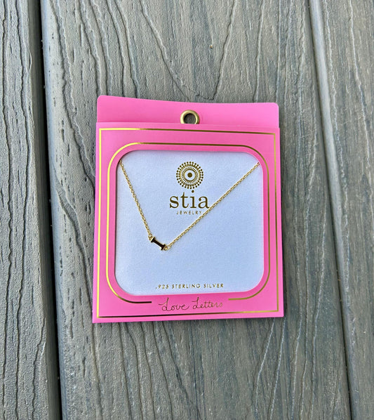 "I" Necklace (Gold)
