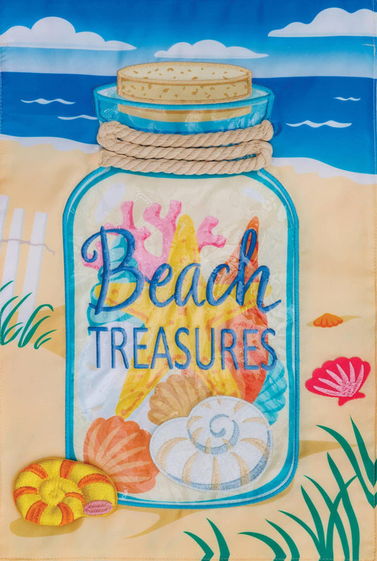 Beach Treasures-Applique Flags