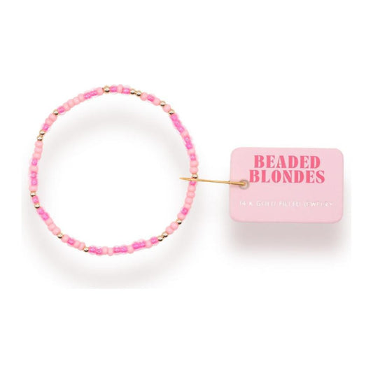 Beaded Blondes Hot Pink Sprinkle Bracelet