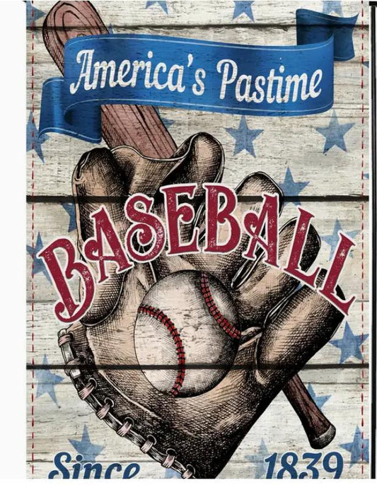Baseball American Pastime Gaarden Flag