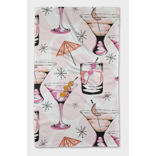 Geometry Kitchen Tea Towel Cocktail Hour