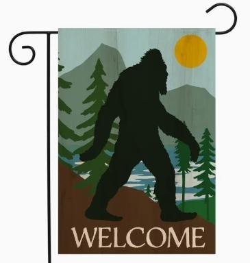 Bigfoot Welcome Garden Flag