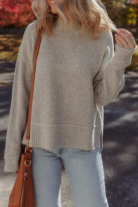 Waffle Sweater (Tan)