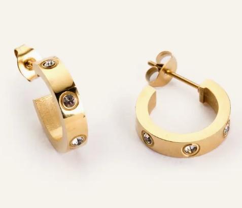Corinne Gold Hoops