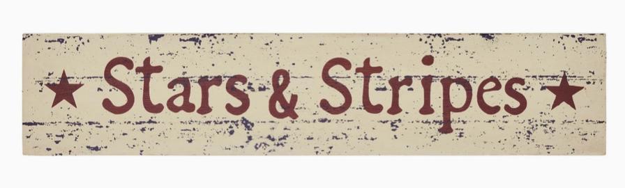 Stars & Stripes Wooden Sign