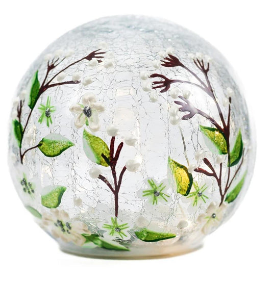 White Jasmine - LED Glass Orb