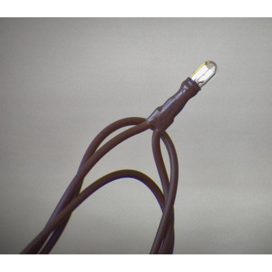 100 Bulb Primitive Rice String Light 19.5 ft Brown Cord