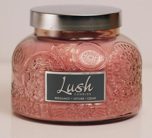 Lush Candle Bergamot Vetiver Cedar (20oz)