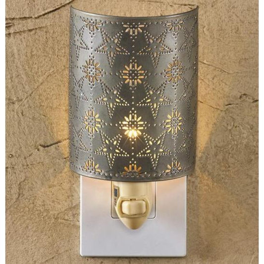 Tin Star Punched Night Light
