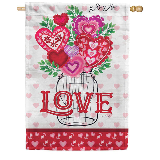 Jar of Hearts Flag-Valentine’s Day