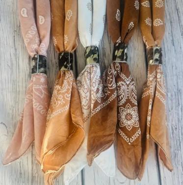Terracotta Hues Hand Dyed Bandanas