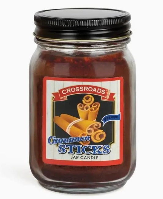 Crossroads Cinnamon Sticks - 12 oz. Pint Candle