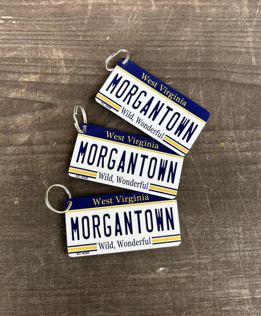 Morgantown License Plate Keychain