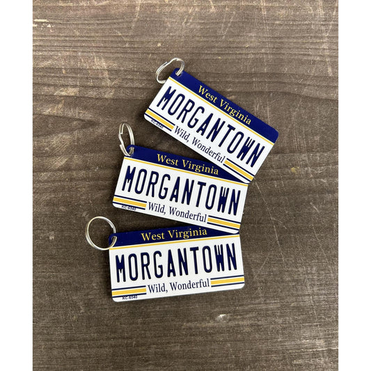 Morgantown License Plate Keychain