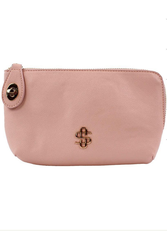 Simply Southern Leather Lock Wallet (Peach)