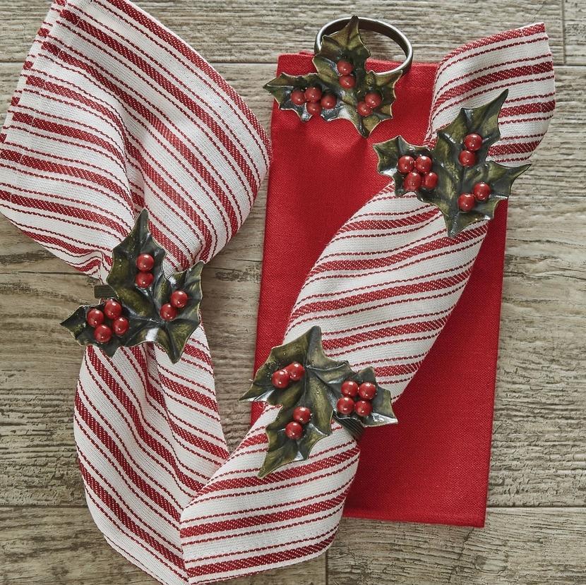 Park Design Holly and Berry Napkin Ring