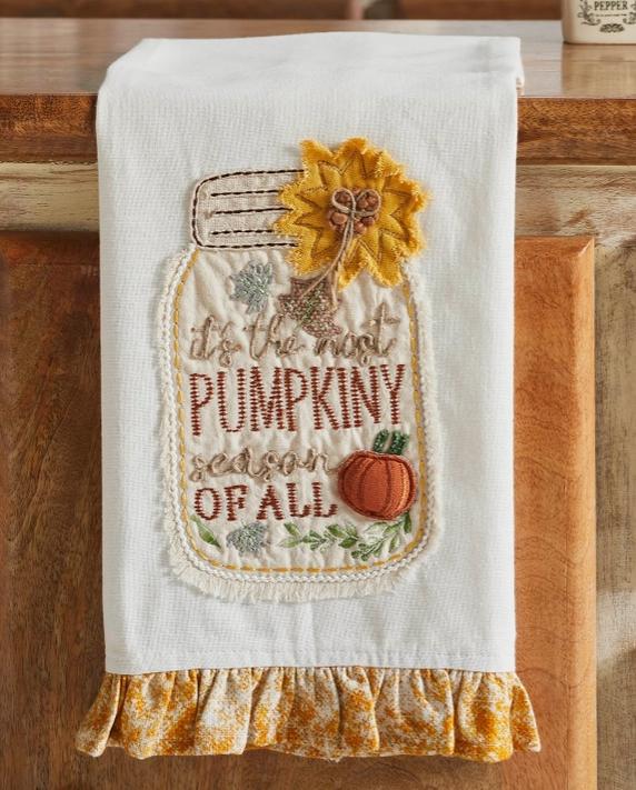 Pumpkiny Season Tea Towel