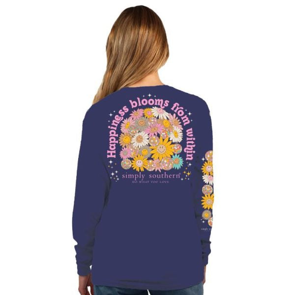 Simply Southern Happiness Long Sleeve Tee